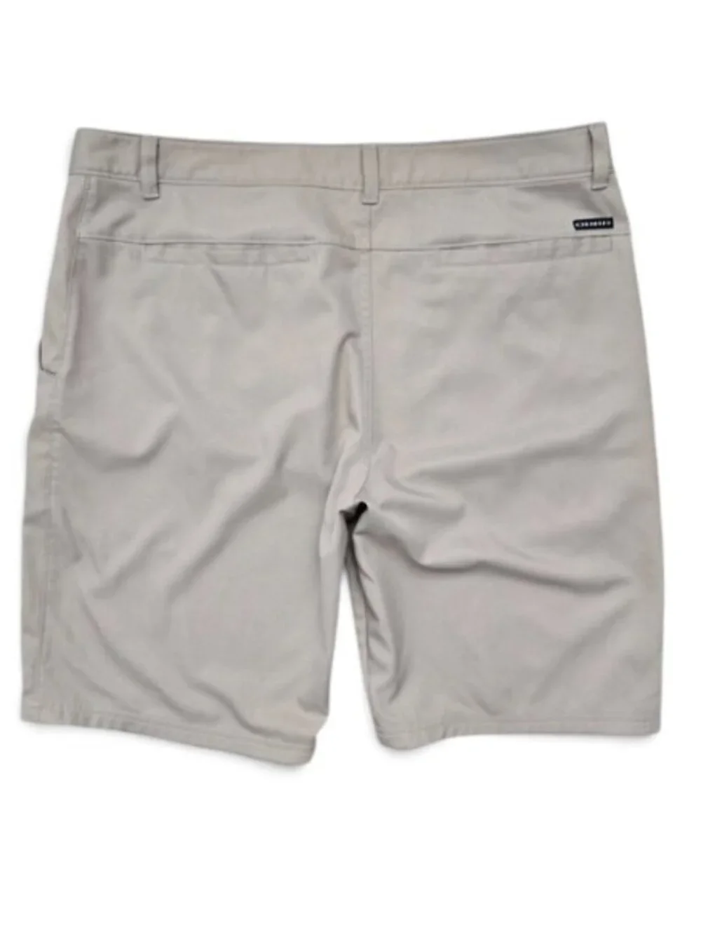 Oakley Regular Fit Khaki Shorts Men O Logo Preppy Flat Front Spell Out‎ 38